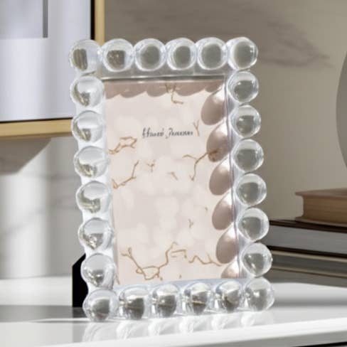 Sagebrook Home - Wholesale Picture Frame - Crystal Bubble Spherical Border Photo Frame - Clear, 5x7 in.0