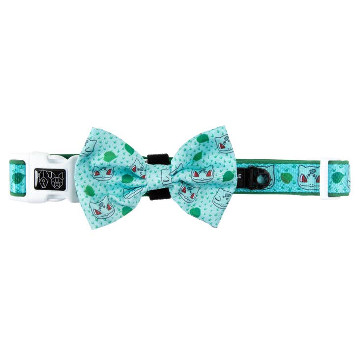 HUNDEHALSBÅND & SLØJFE: Pokémon Kollektion - Bulbasaur for engroshandel hos Big and Little Dogs