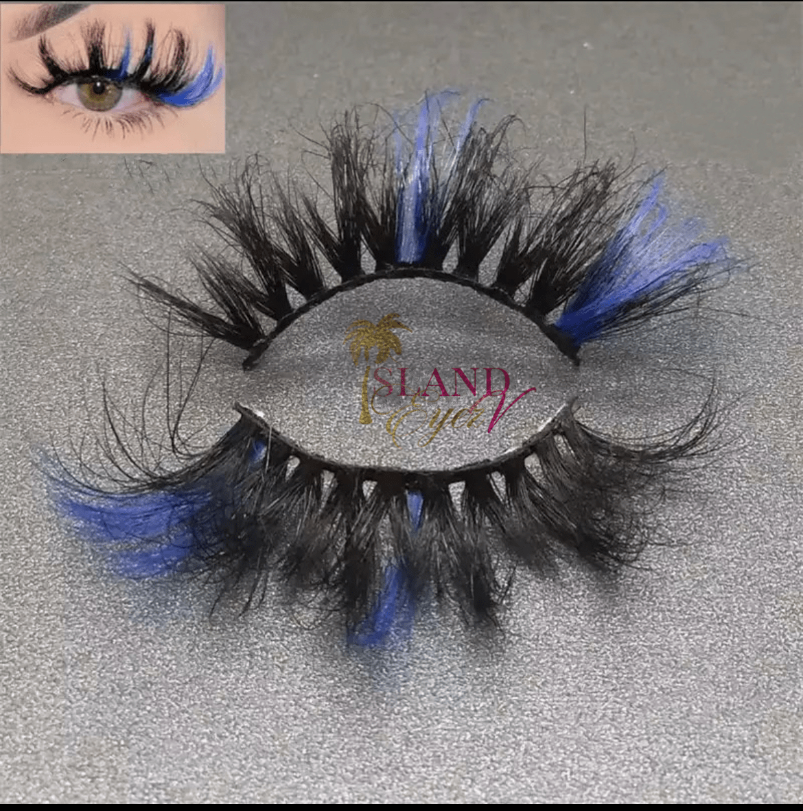 Island Eyez Vendor - Wholesale False/Fake Eyelashes - Handmade 25 mm Colored Lashes Wholesale7