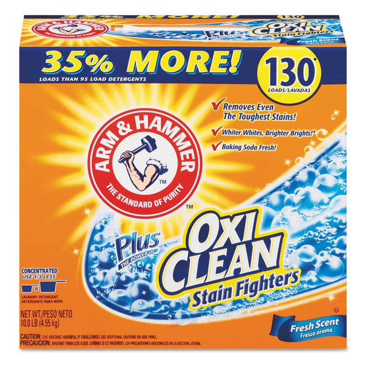Everyday Supply Co - Wholesale Laundry Detergent Powder/Pods - Arm & Hammer OxiClean Powder Detergent, Fresh, 9.92 lb, 3/Box0