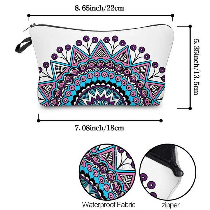 Magnifique Hearts - Vendita all'ingrosso Borsa per trucchi/cosmetici - Pochette per trucco con motivo vintage, organizer portatile