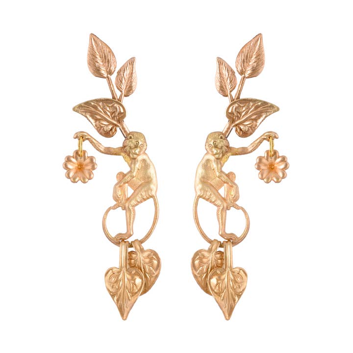 Capuchin Monkey øreringe for engroshandel hos We Dream in Colour