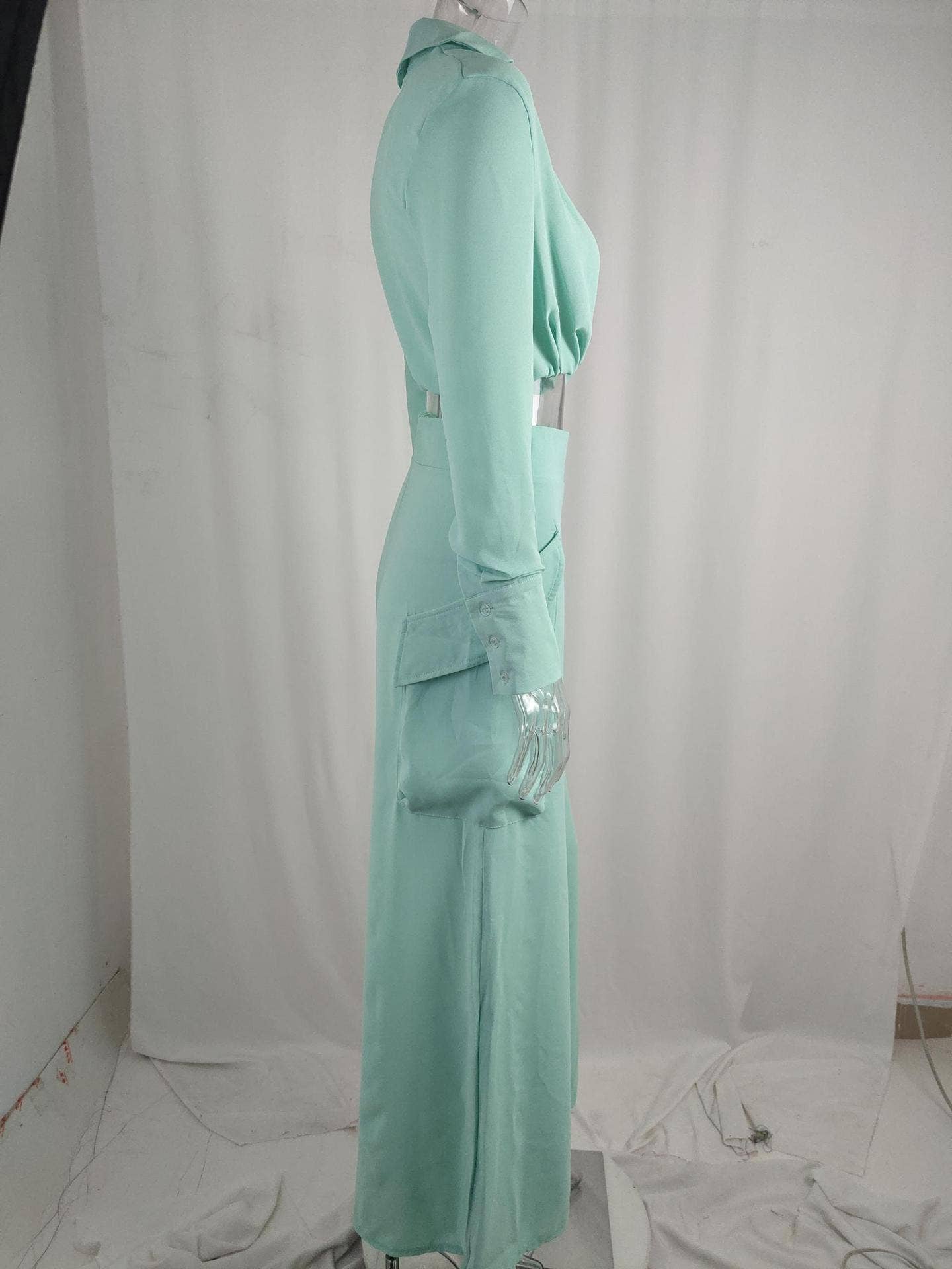 Lily Clothing - Wholesale Top & Pant Set (NOT Loungewear) - Women's - SOLID COLOR TEMPERAMENT COMMUTER FASHION SET12