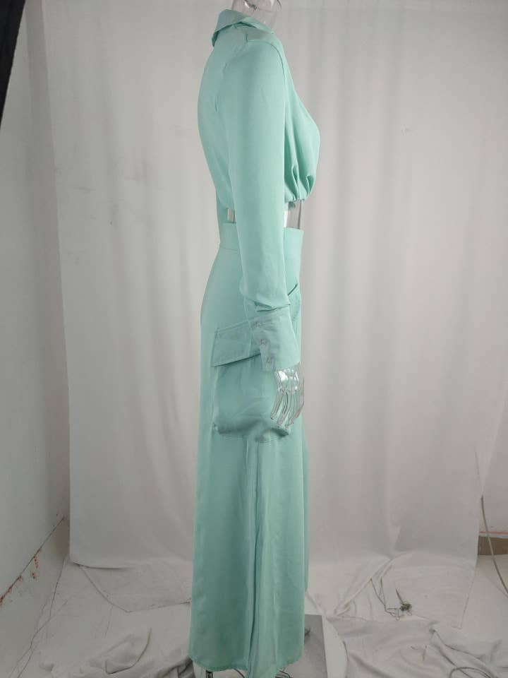 Lily Clothing - Wholesale Top & Pant Set (NOT Loungewear) - Women's - SOLID COLOR TEMPERAMENT COMMUTER FASHION SET12