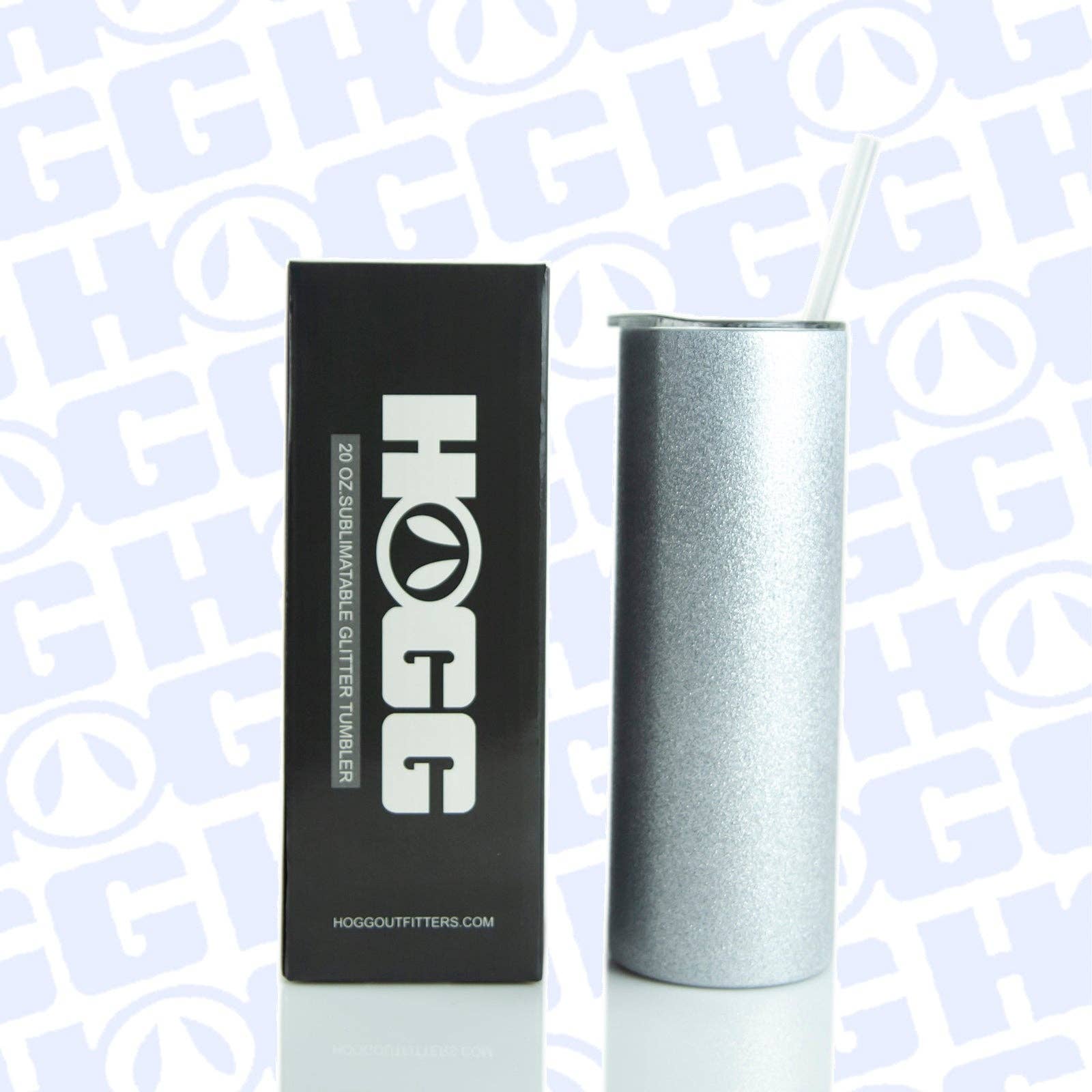 Hogg Outfitters – Großhandel Thermotasse/-becher – Becher mit Sublimationsglitter, 20 Unzen, silberfarben1