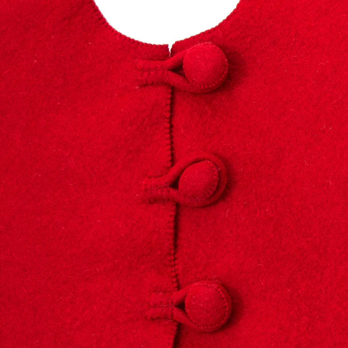 Arcadia Home - Vendita all'ingrosso Copribase per albero di Natale - Gonna per Albero di Natale Fatta a Mano con Renne Rosse, Slitta di Babbo Natale2