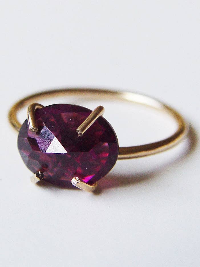 Red Garnet 14k Gold Filled Ring: for wholesale by Friedasophie