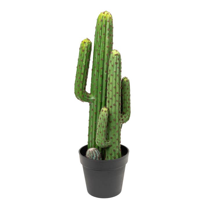 Faux Saguaro Cactus with Plastic Pot 28" for wholesale by Portofino International Trading, USA