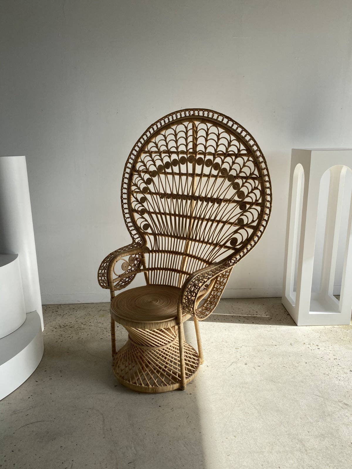 Office Objets - Wholesale Chair - Emmanuelle armchair in rattan with peacock patterns10