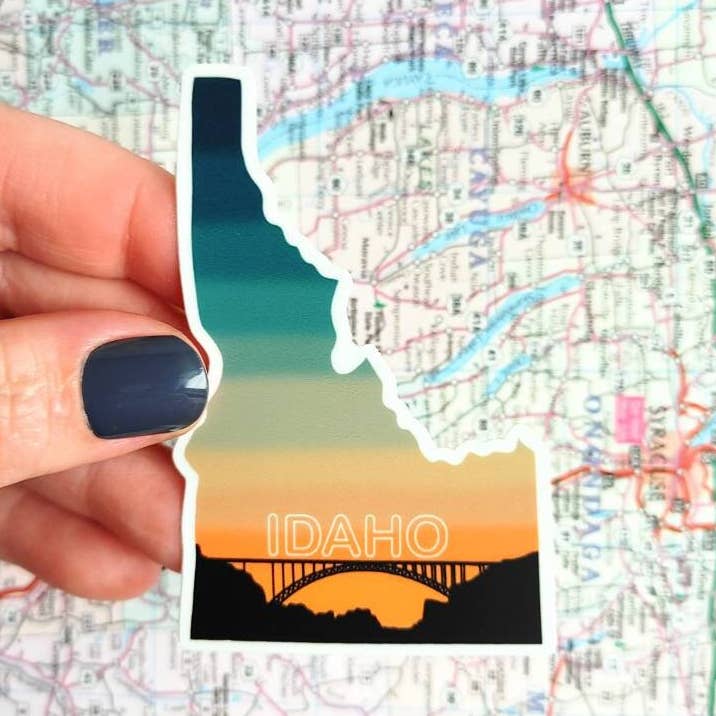 Adesivo stato dell'Idaho per la vendita all'ingrosso da parte di MADE BY DEE MARIE LLC