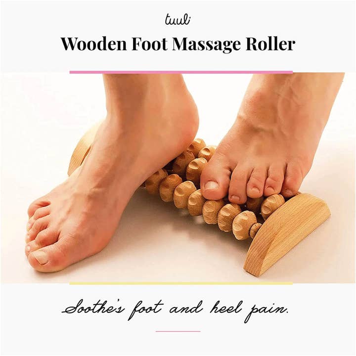 Tuuli GmbH - Wholesale Body Massager - Wooden Foot Massager Massage Roller Tool 26 x 12 cm