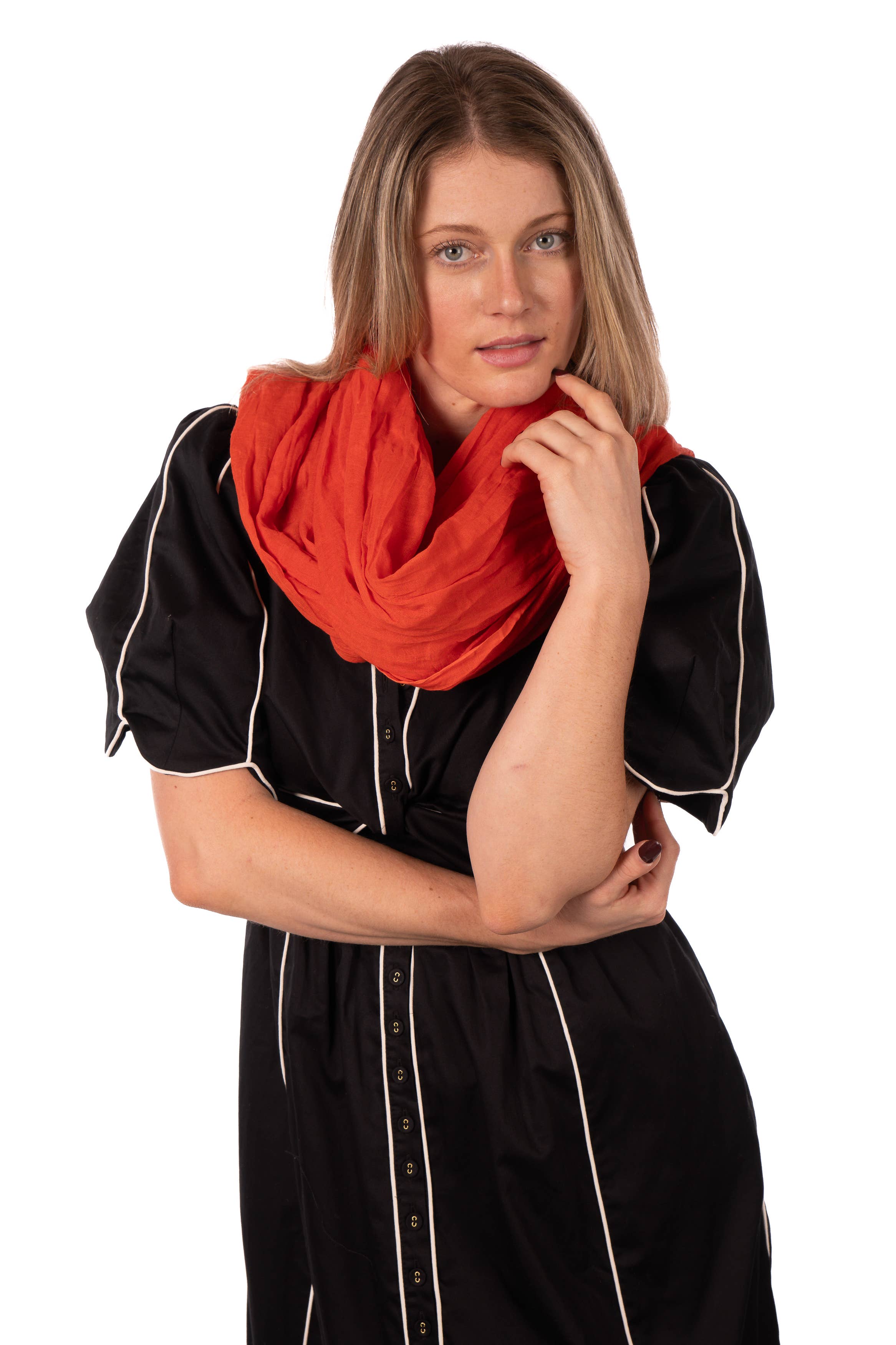 Shebobo – Engroshandel Tørklæde - Unisex – Isla ensfarvet bomuldstørklæde10