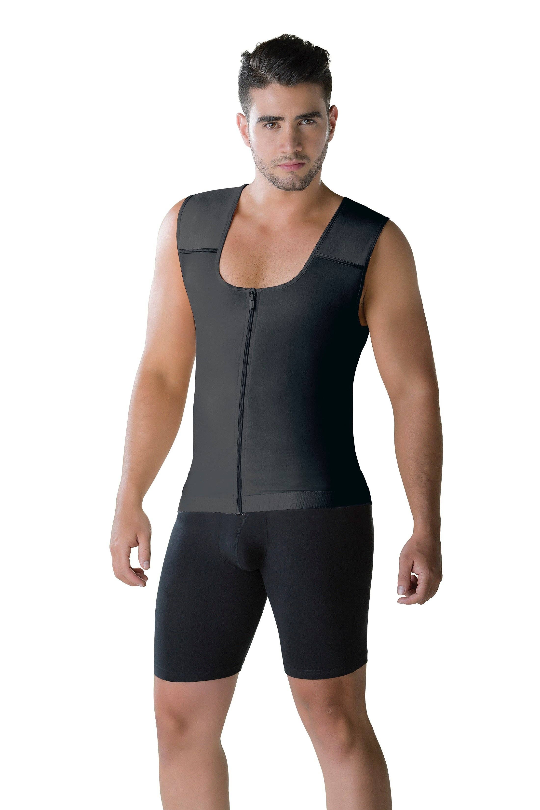 Perfect Shape - Wholesale Athletic Top - Men's - 505 Mens Slimming Body Shaper Vest with Zipper3