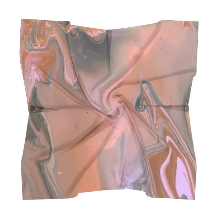 Bronze Ubeslutsomhed kvadratisk luksus silketørklæde for engroshandel hos Rainbow City