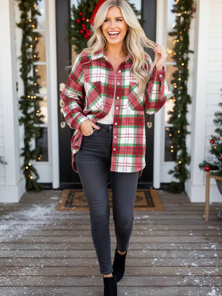 Active Christmas Plaid Flannel Shacket and other Purchase Wholesale red plaid jacket. Free Returns & Net 60 Terms on Faire trending on Faire.