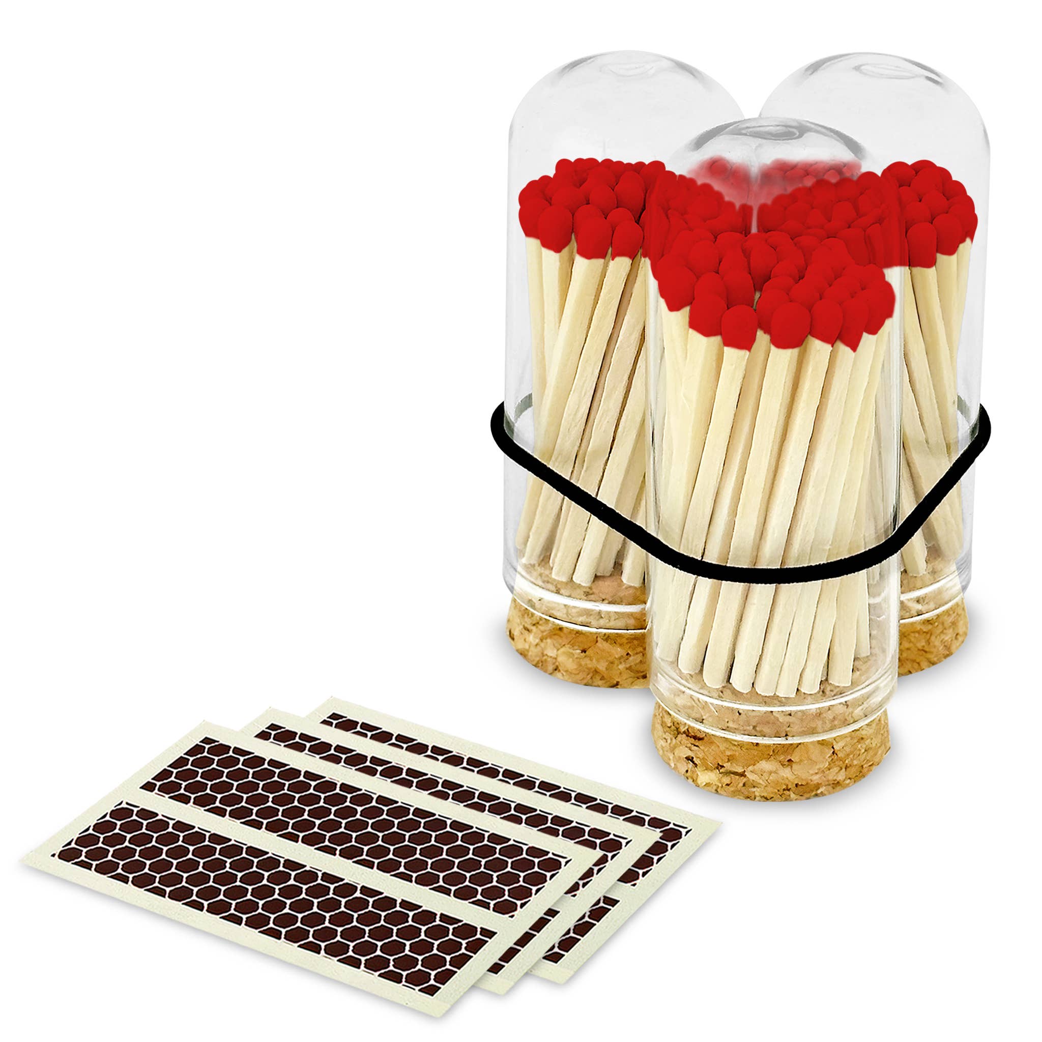 Thankful Greetings – wholesale Tändsticka – 2" Matches + Mini Cloche - Färger efter eget val + Strikers16