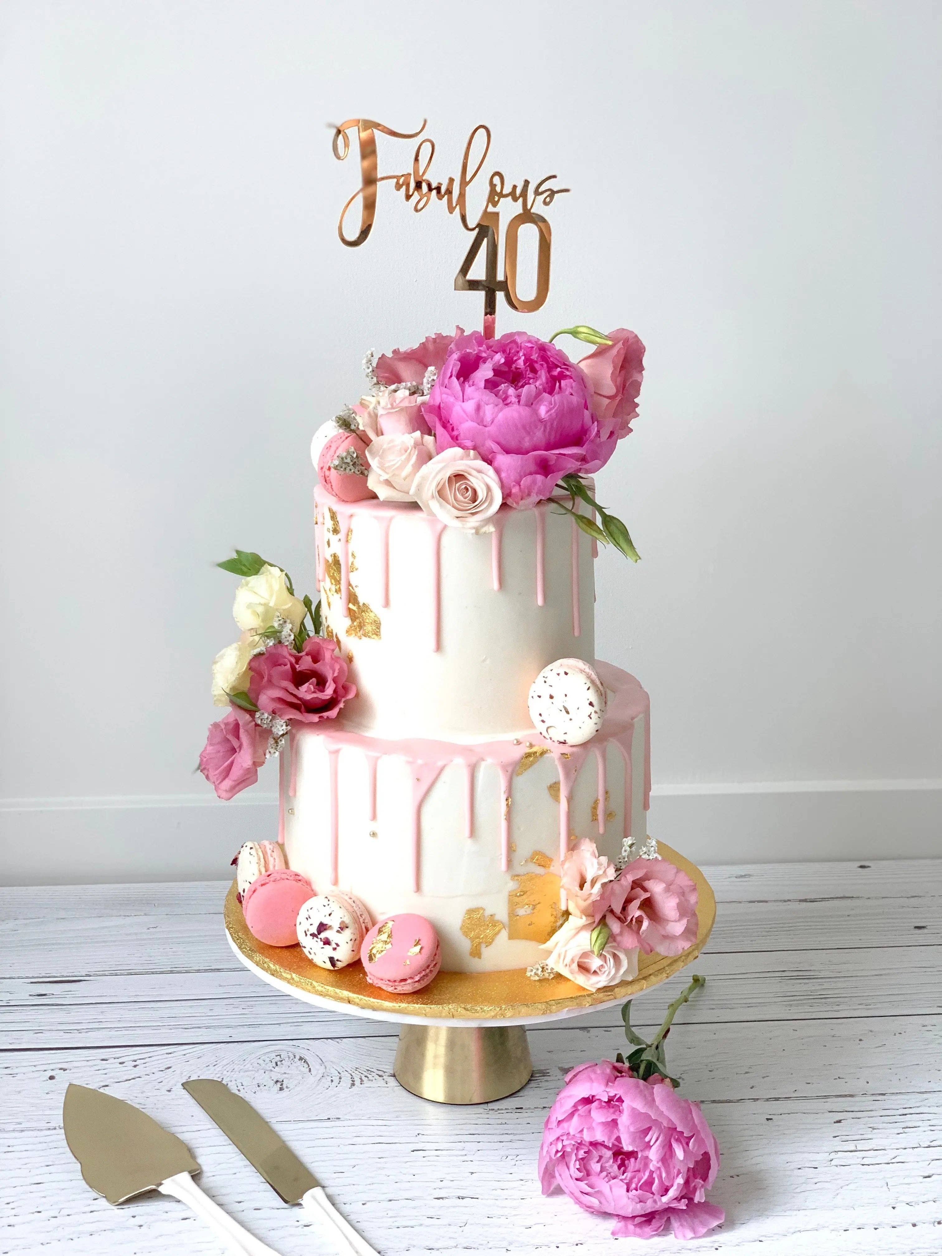 AALVO - Wholesale Cake/Cupcake Topper - Fabulous 40 Cake Topper0