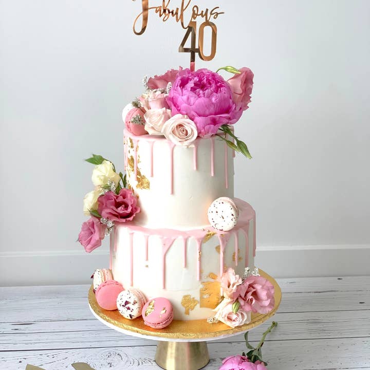 AALVO - Wholesale Cake/Cupcake Topper - Fabulous 40 Cake Topper0