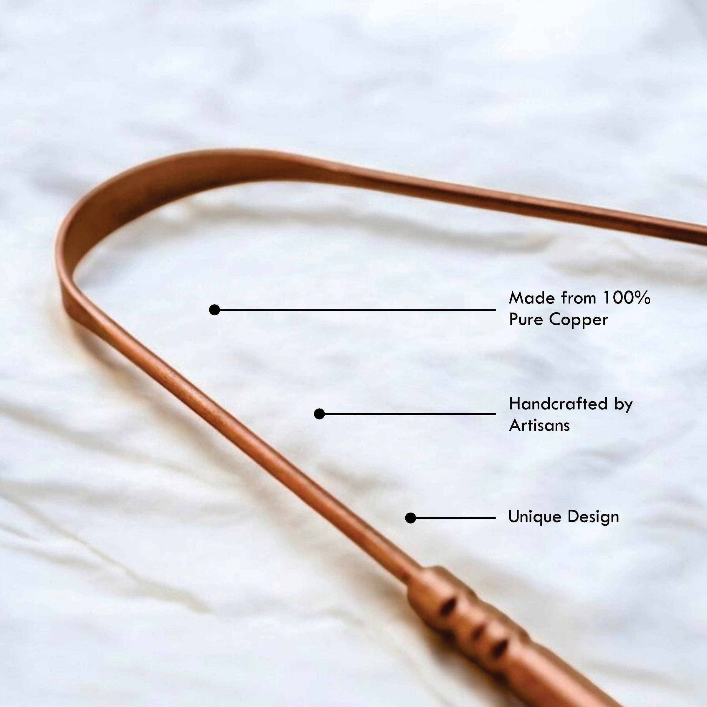Pure Copper Tongue Cleaner for wholesale on Faire1