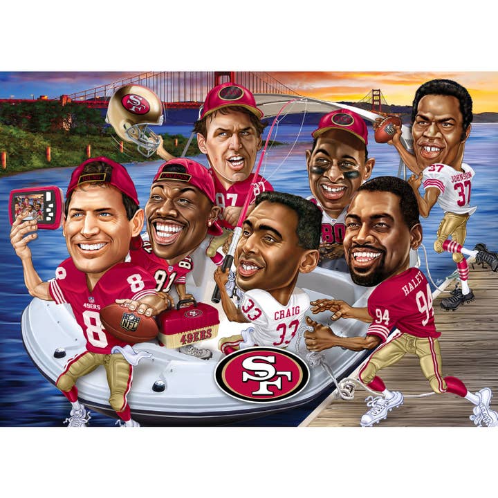 Masterpieces Puzzles - Vente Puzzle – adulte - San Francisco 49ers - Puzzle de 500 pièces All Time Greats1
