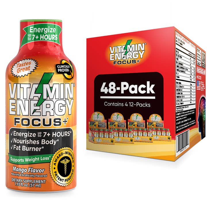 Vitamin Energy – Großhandel Sport-/Energydrink – Vitamin Energy® Focus+ Energy Shots (Mango)3