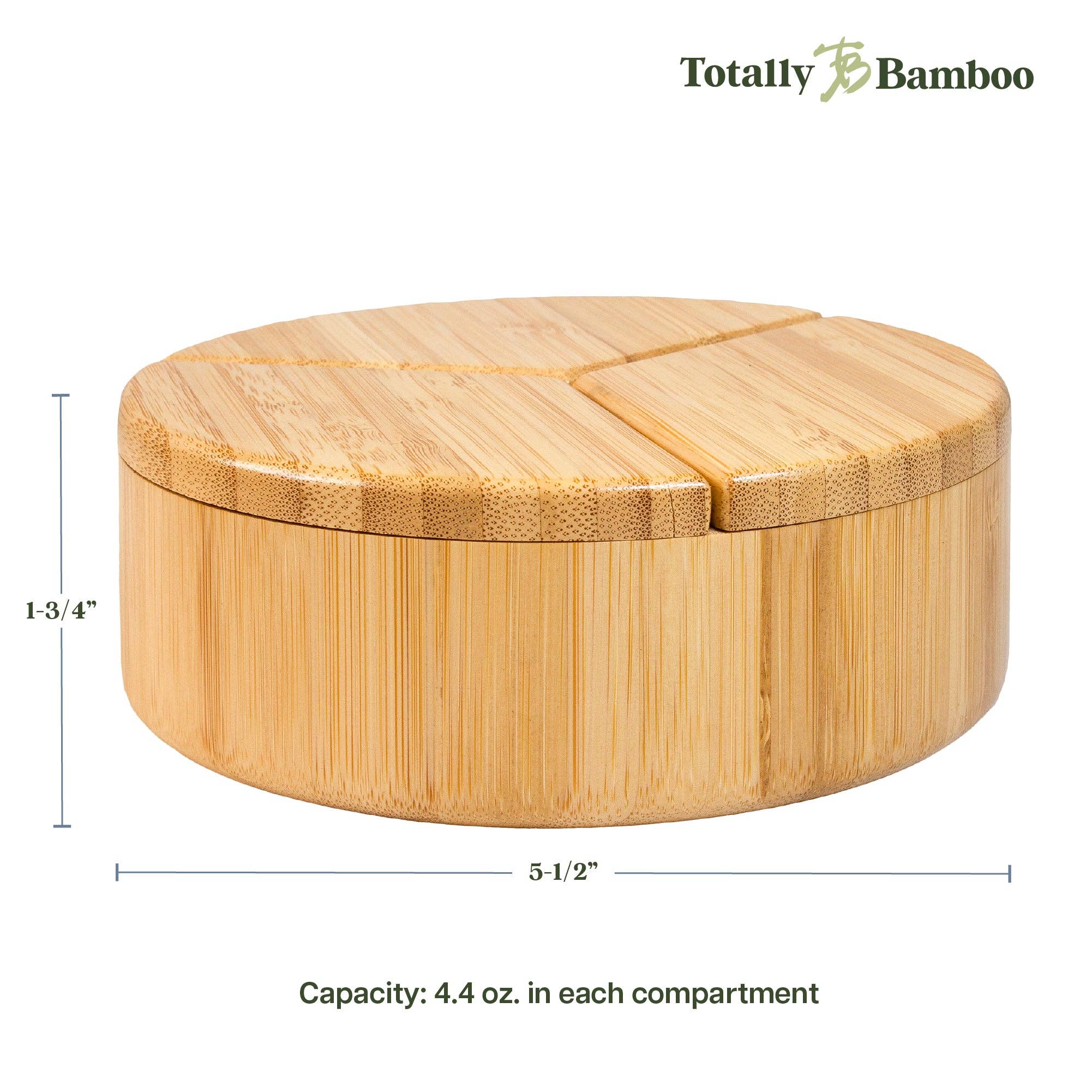 Totally Bamboo - Wholesale Kitchen Storage/Organizer - Trio Salt Cellar Storage Box with Swivel Lids5