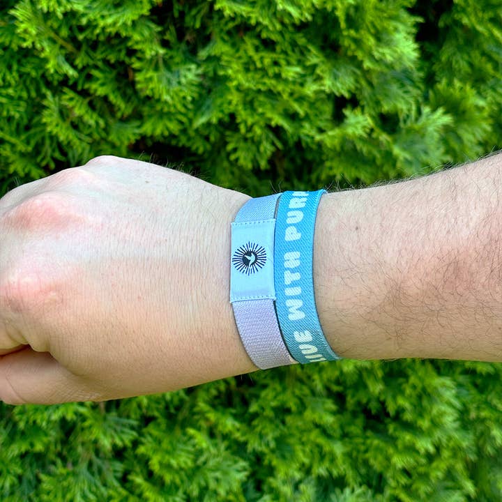 Free Luma - Wholesale Woven/Braided Bracelet - Live With Purpose NFC Positivity Bracelet