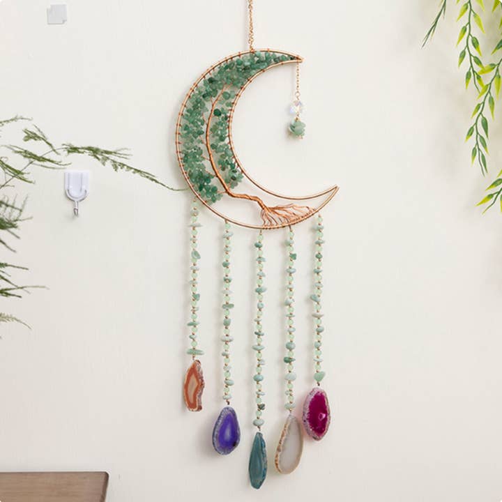 Crystolver (We Cover All Import Fees) - Wholesale Dreamcatcher - 60cm Crystal Tree of Life Moon Dreamcatcher7