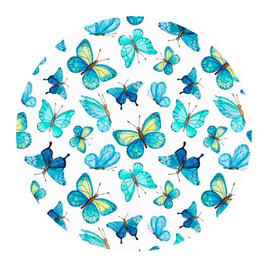 Fripperies - Wholesale Sticker - Butterflies (blue) | Closing stickers 10pcs.0