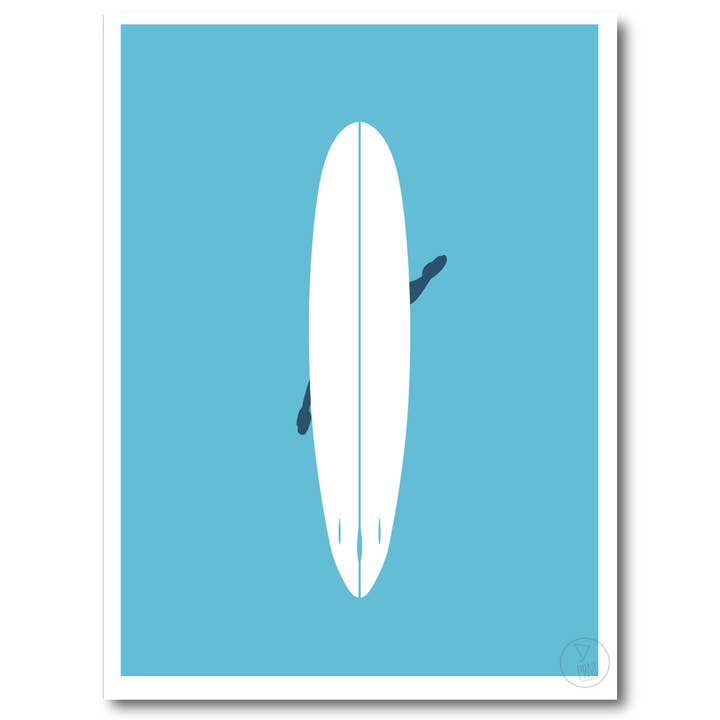 Prao Studio - Wholesale Poster - Surf Wave Longboard poster1
