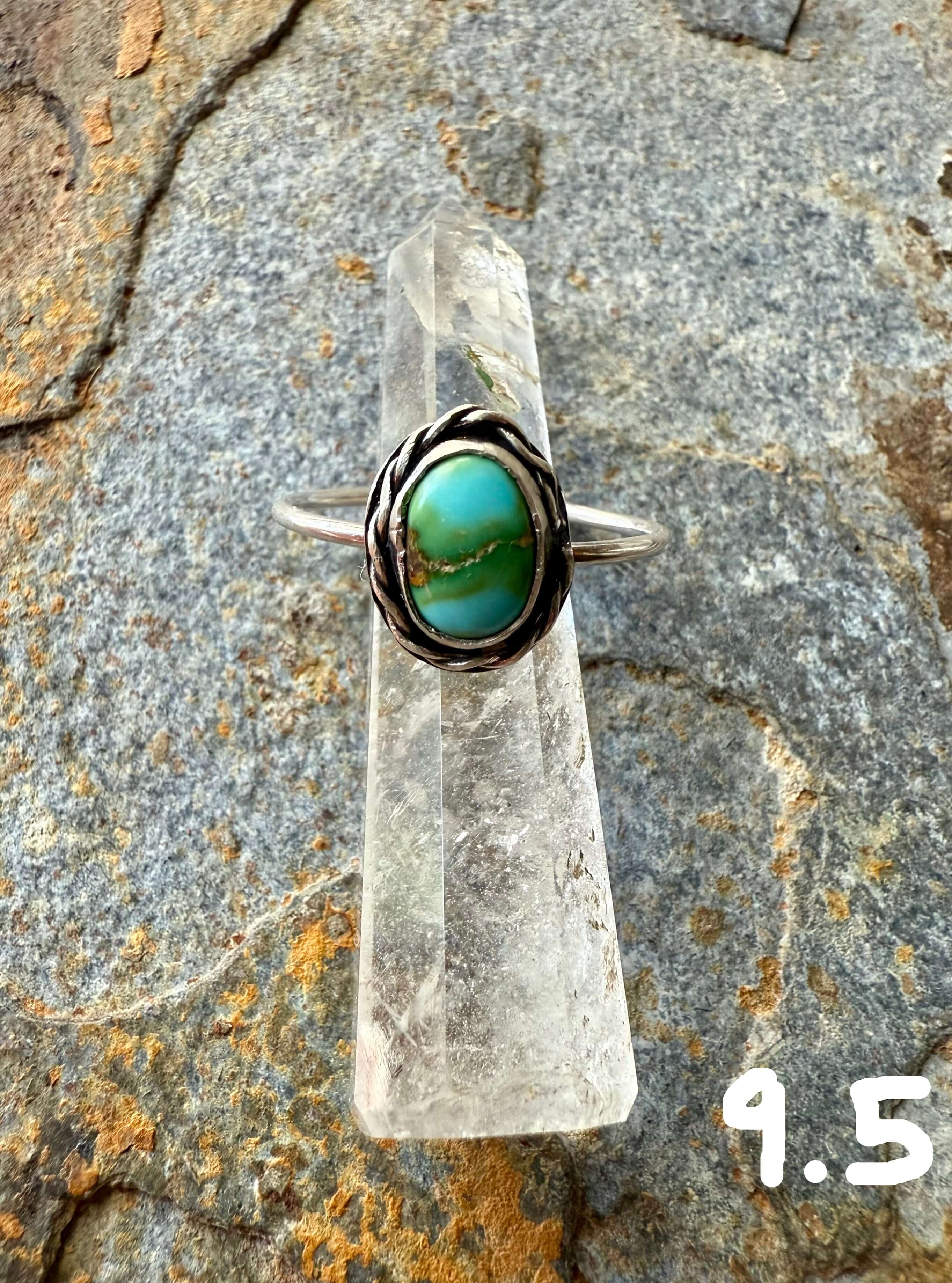 Wild Mountain Soul Designs - Vendita all'ingrosso Anelli cocktail/statement - Anello in argento sterling con turchese Sonoran Gold3