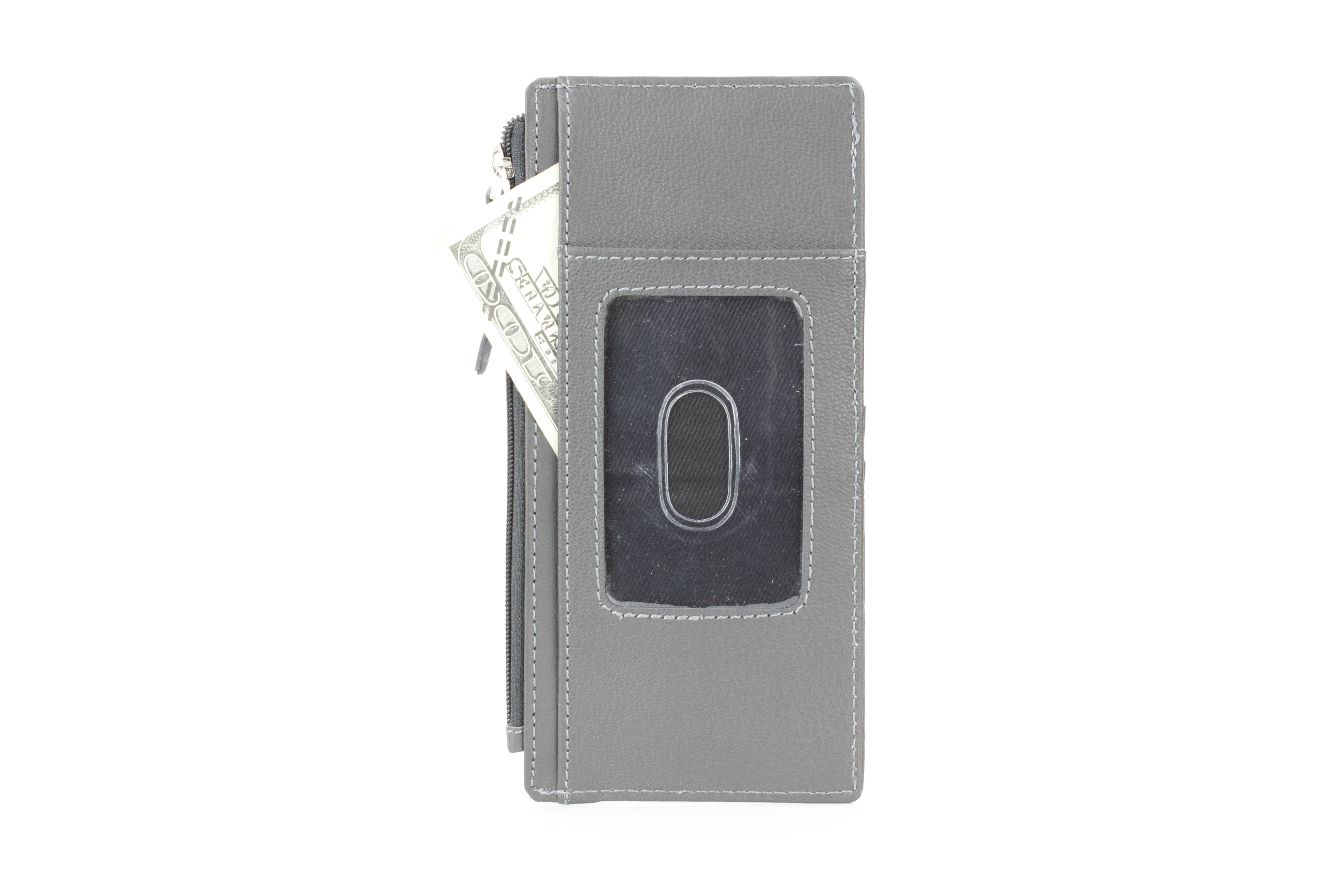 Leather Impressions Inc – Großhandel Kartenetui – Damen – Lange Lederkartenbörse mit Druckknopfverschluss RB LW 21 10038