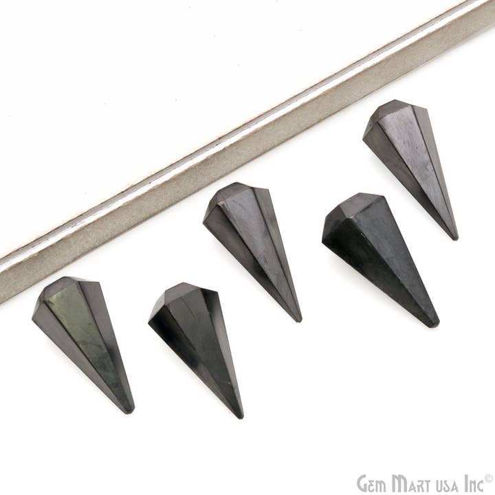 Shungit pendul, krystalpendul anti-stråling for engroshandel hos GemMartUSA