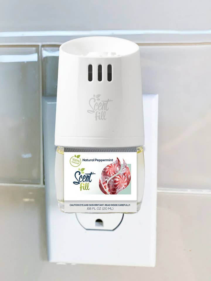 100% Natural Peppermint Plug in Scented Oil Refill for wholesale by Scent Fill