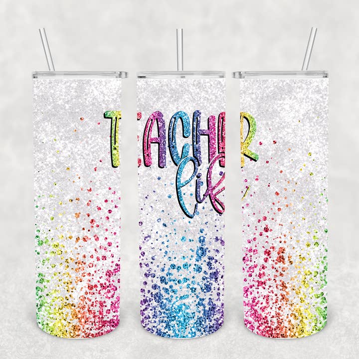 Lärare Life Ombre Glitter - Grossist för wholesale av Goalie Mom Designs