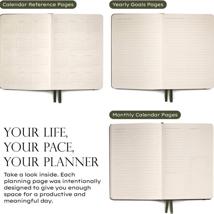 Anecdote Goods - Venta al por mayor Agendas - Planificador diario con tapa dura y cubierta de buckram tipo biblioteca11