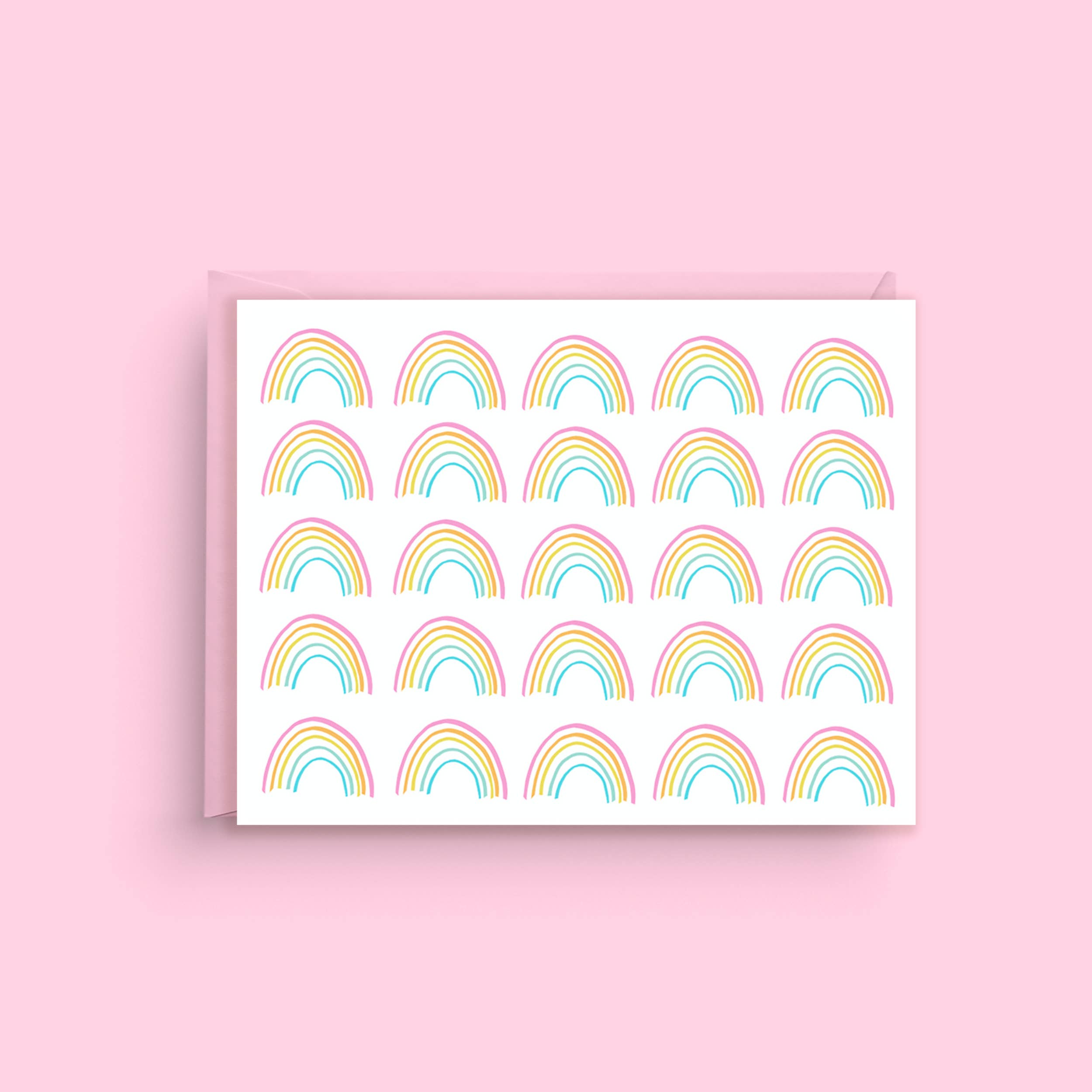 Nicole Marie Paperie - Wholesale Everyday Greeting Card - Rainbow Stationery Card