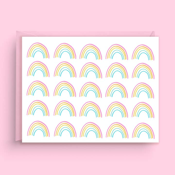 Nicole Marie Paperie - Wholesale Everyday Greeting Card - Rainbow Stationery Card0