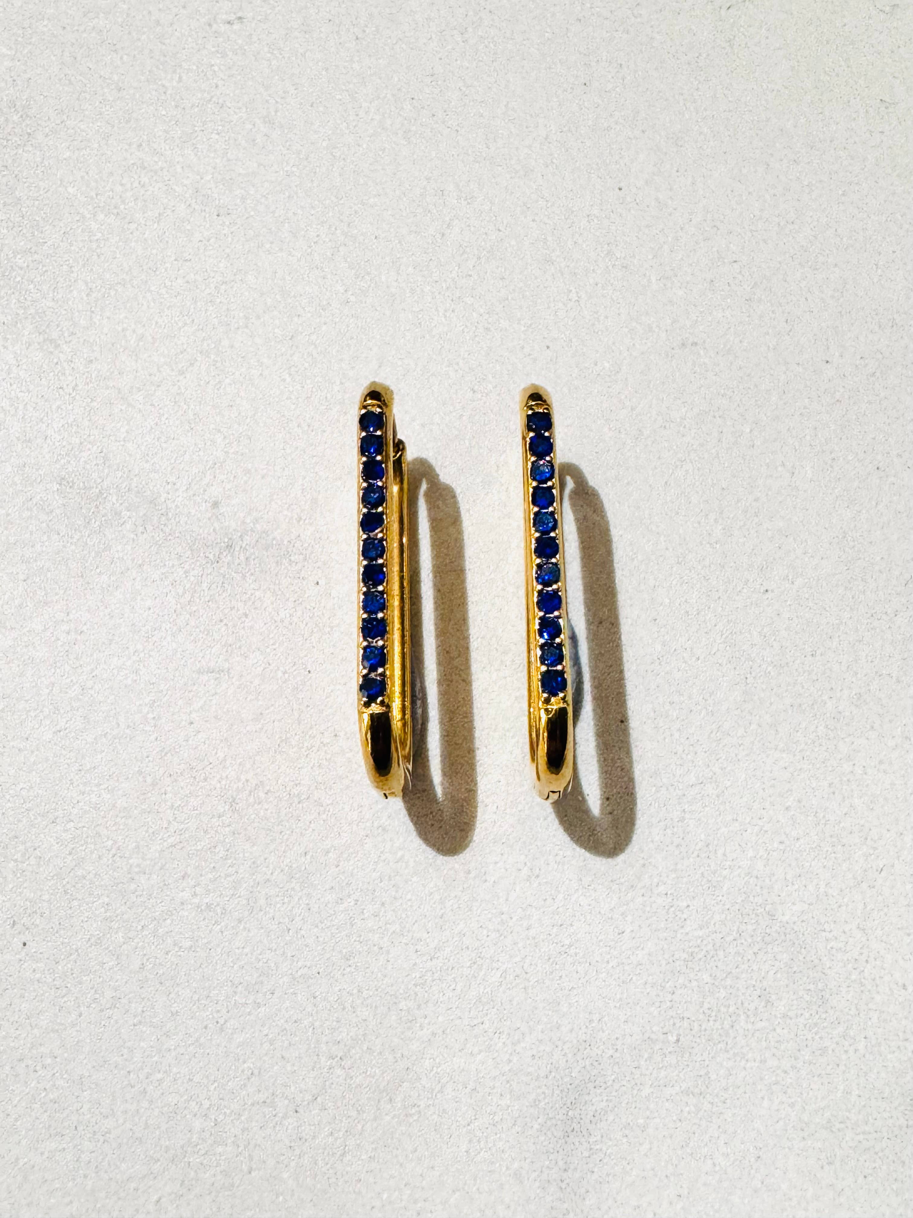 Cassette Barcelona - Wholesale Hoop Earrings - Arlo Stainless Steel Rectangular Earrings 8