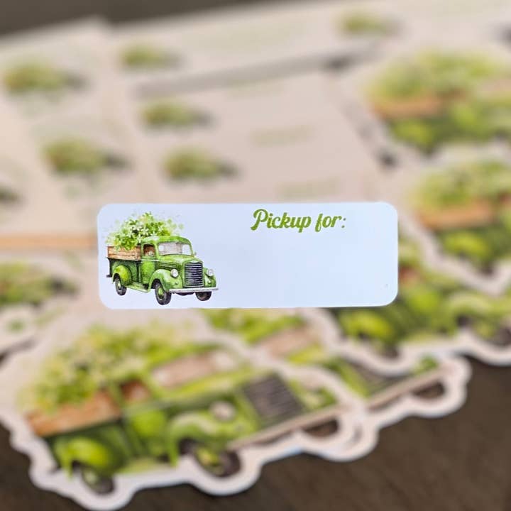 Stickers "Pickup For" March Truck Collection (60) for wholesale by KL Design Works