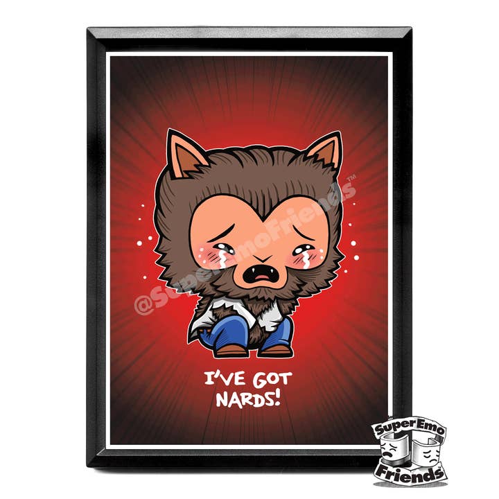 SuperEmoWolfi Framed 5x7 Print for wholesale by SuperEmoFriends