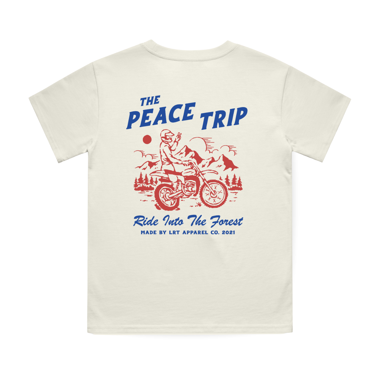 Little Rad Things - Wholesale Screen Printed T-Shirt - Kids - THE PEACE TRIP TEE - VINTAGE CREAM0