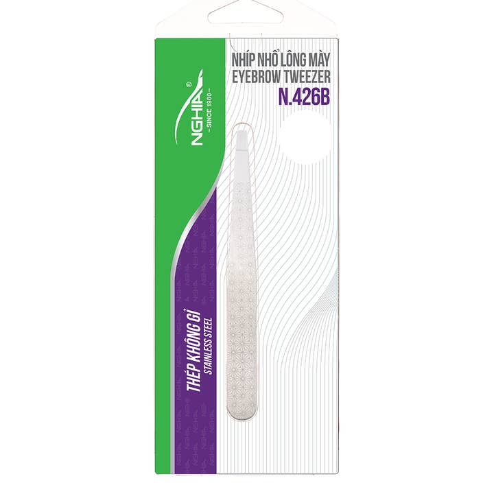 NGHIA - Wholesale Tweezers - Flower Print Stainless Steel Tweezer - Beauty Tool