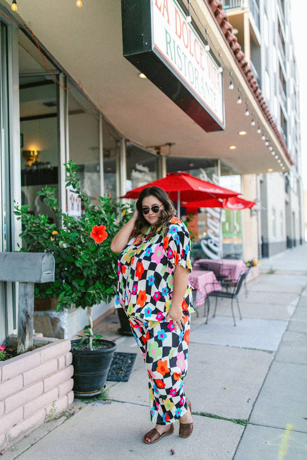 Taby Originals – wholesale Set med topp och byxa – Dam – TABY ORIGINAL: In My Blooming Era Plisse Set I STORLEKAR XS-5X***16