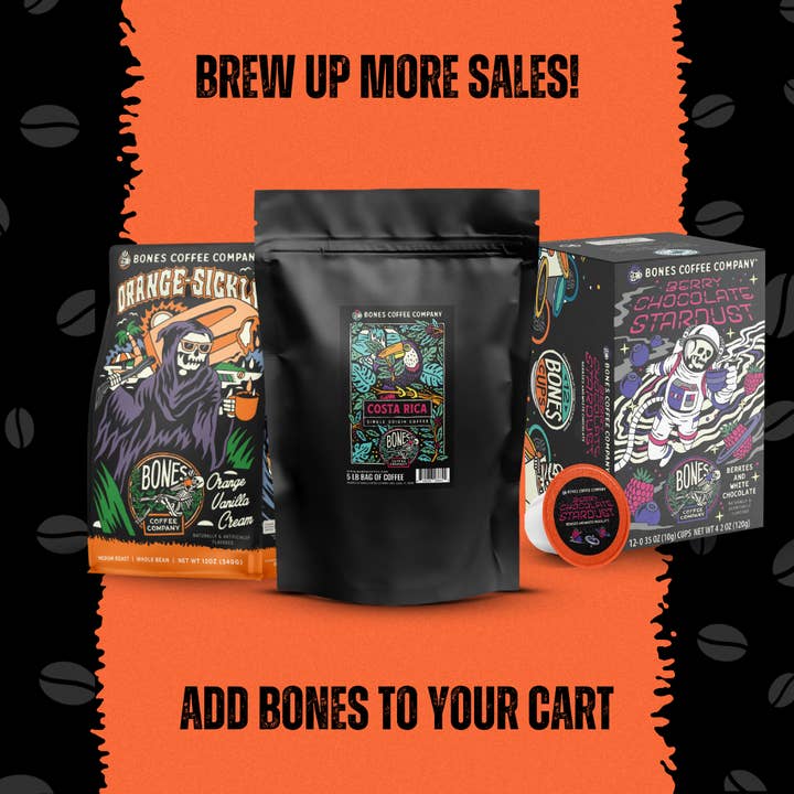 Bones Coffee Company - Wholesale Coffee beans - Holy Cannoli Coffee | 5lb Bulk | Whole Bean & Ground3