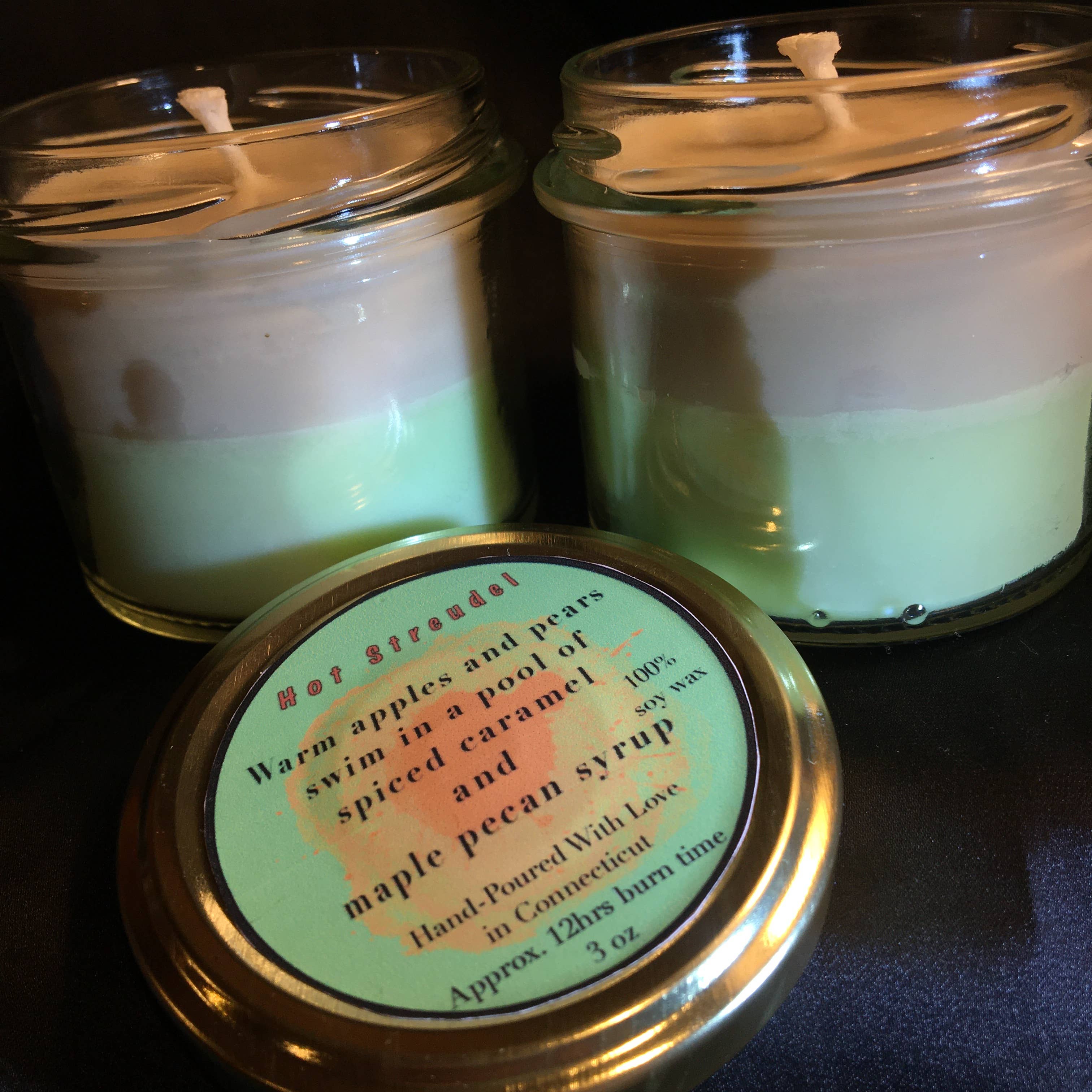 em's gems - Wholesale Jar/Filled Candle - Hot Strudel Candle (3.5 oz)1