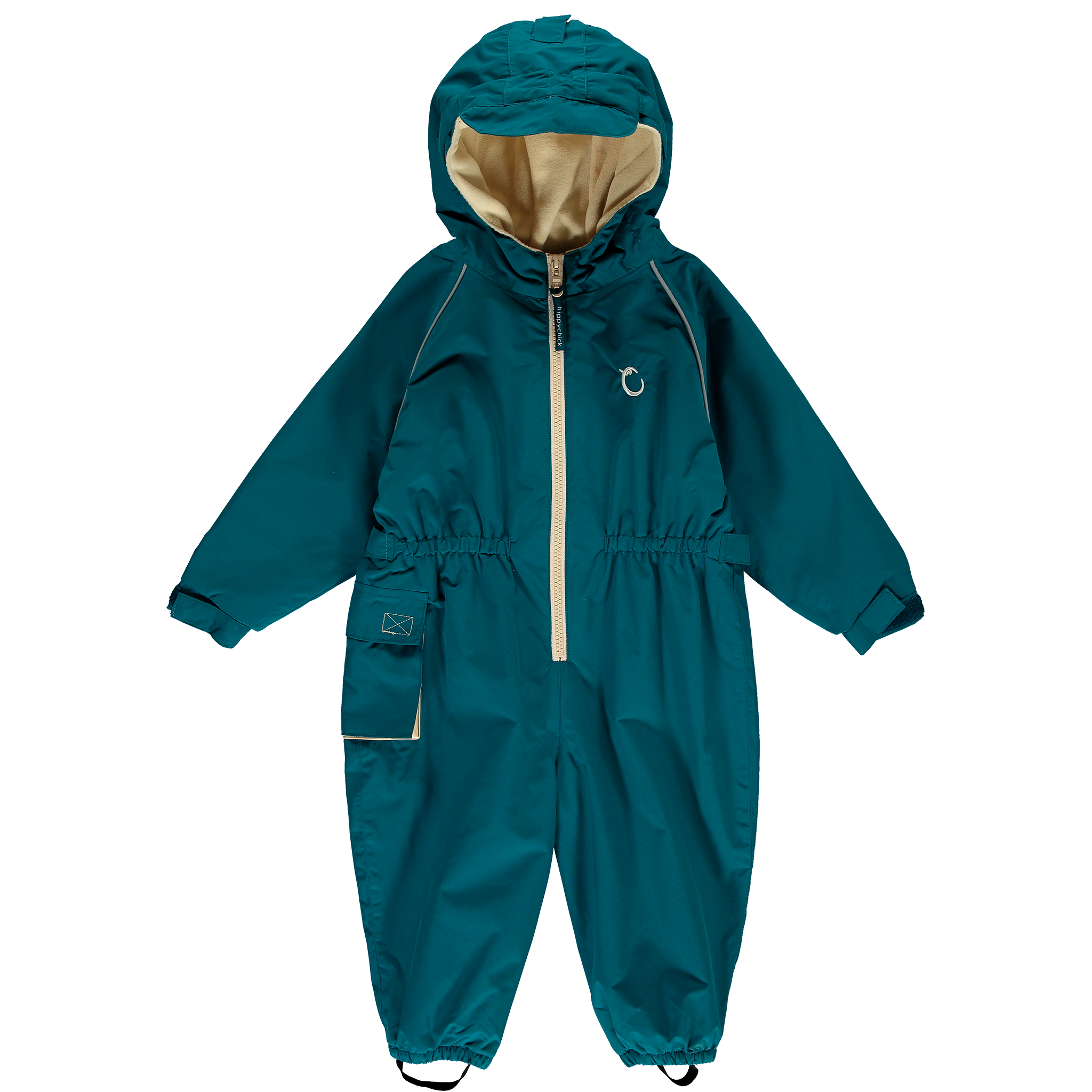Hippychick – wholesale Jumpsuit – Kids – HC Waterproof Fleeced All-In-One Peacock Green 4-5 Years0