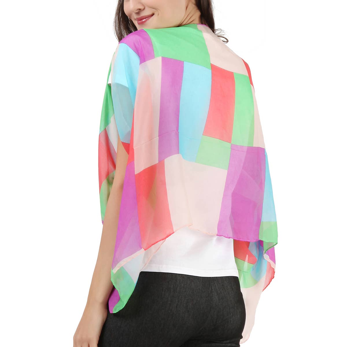 Mad Style - Wholesale Kimono - Women's - Purple/Green Midi Kimono2