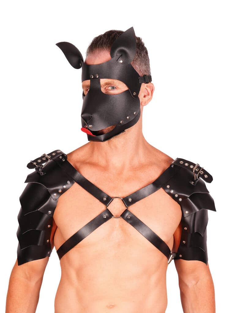 Western Fashion - Wholesale Costume - Men's - 63316 - Leather Face Mask, dog1