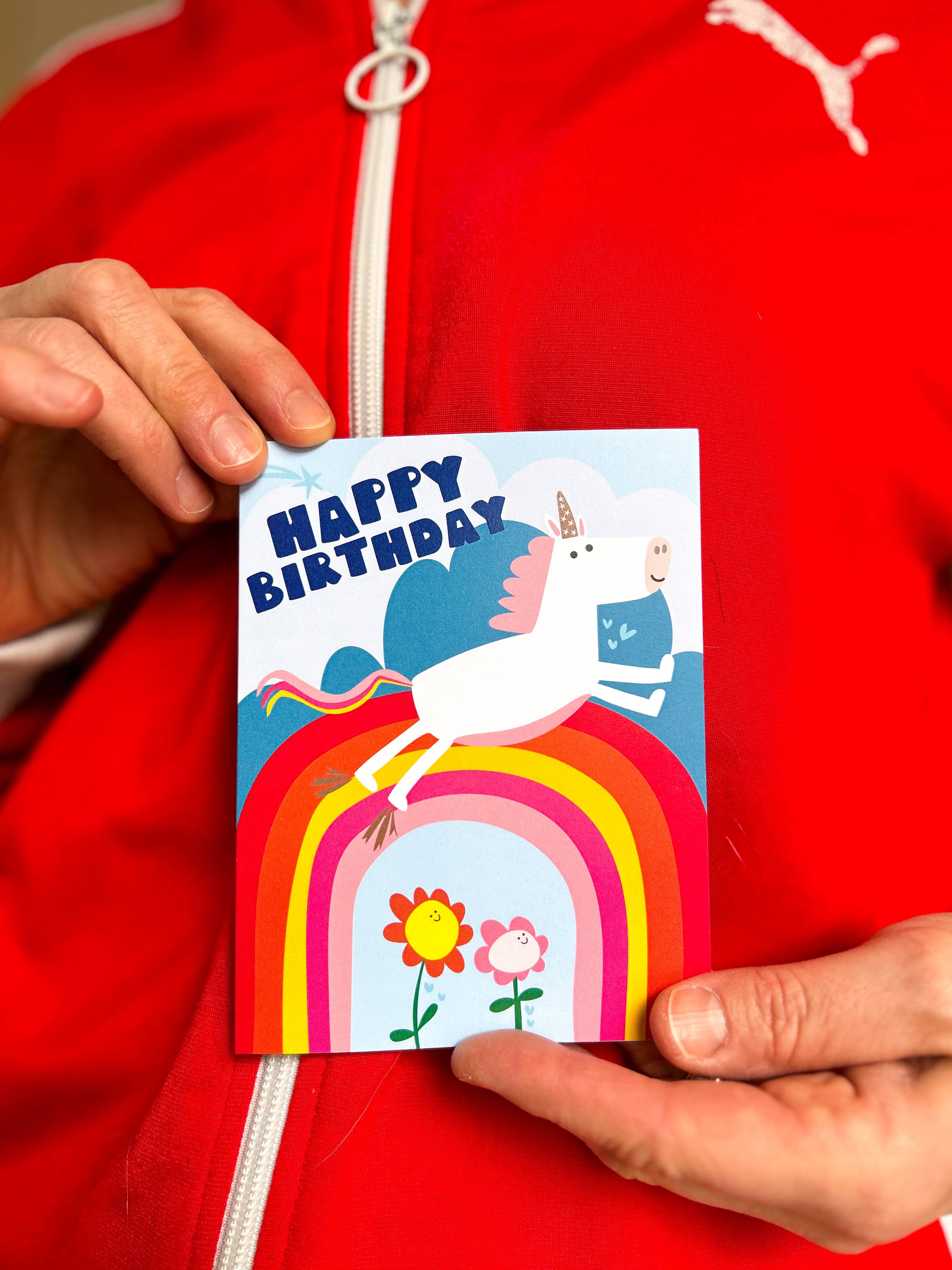 Happy Just Happy - Wholesale Birthday Card - Happy Birthday Unicorn1